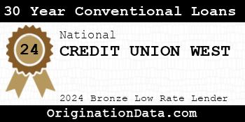 CREDIT UNION WEST 30 Year Conventional Loans bronze