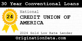 CREDIT UNION OF AMERICA 30 Year Conventional Loans gold
